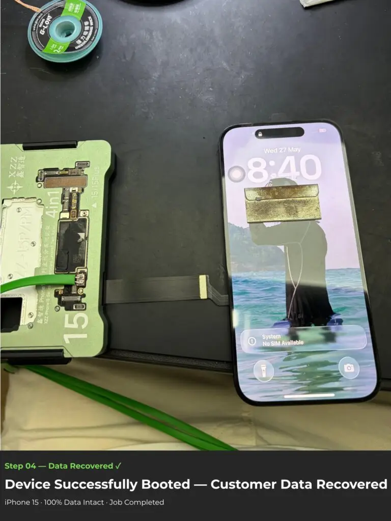 successful iPhone 15 data recovery completed by MobiLab Kuala Lumpur