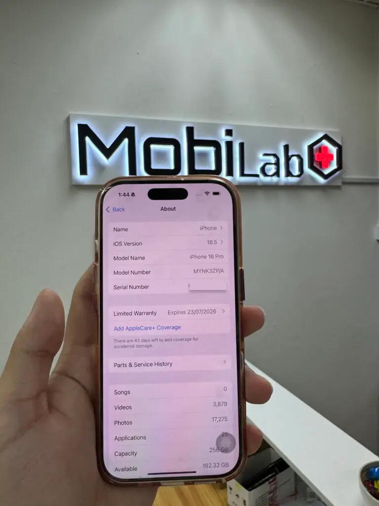 iPhone 16 Pro after Apple Genuine Display replacement in Kuala Lumpur