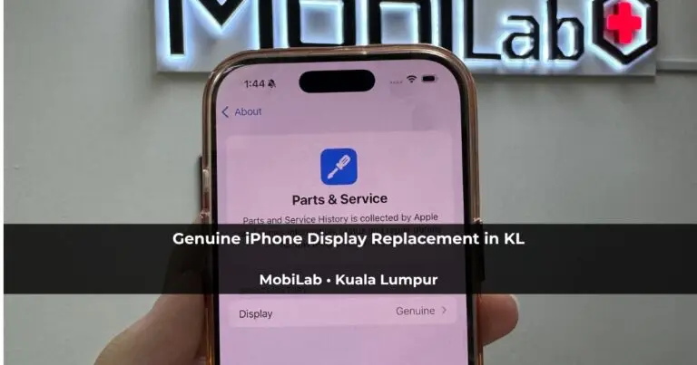 Apple Genuine Display replacement with post repair diagnostics in Kuala Lumpur