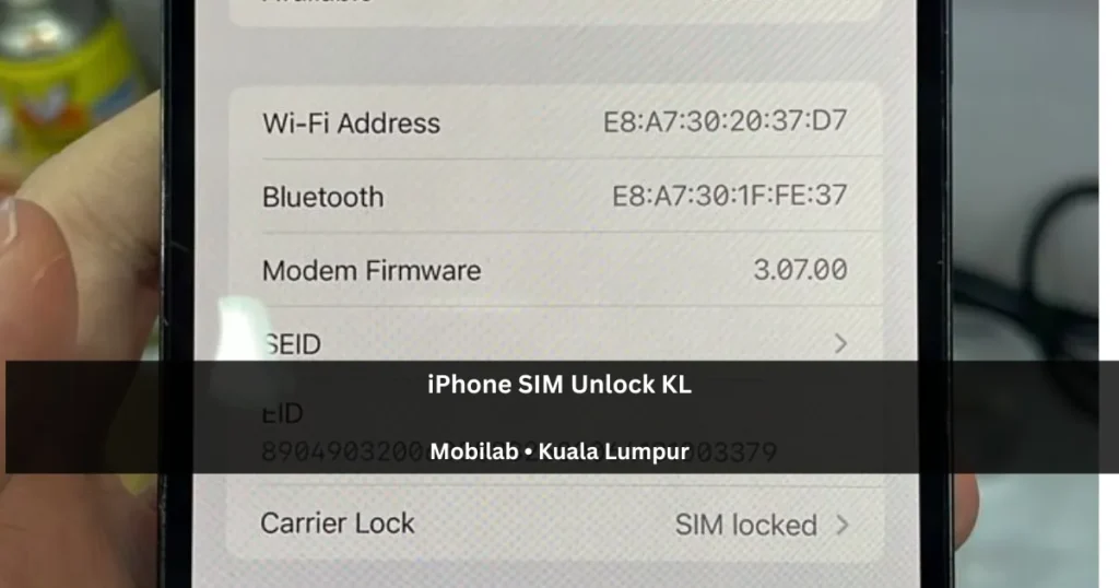iPhone SIM unlock Malaysia service for a SIM locked foreign iPhone